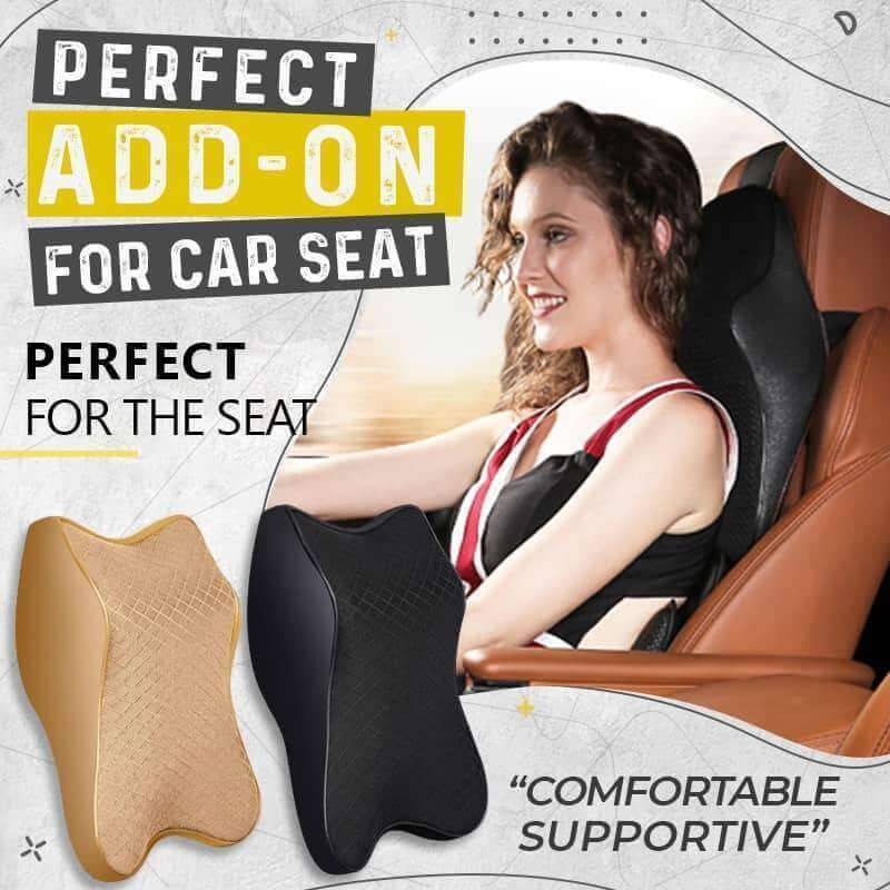Car Seat Neck Rest Pillow Memory Foam Headrest Cushion for Car & Travel