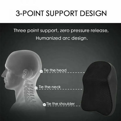 Car Seat Neck Rest Pillow Memory Foam Headrest Cushion for Car & Travel