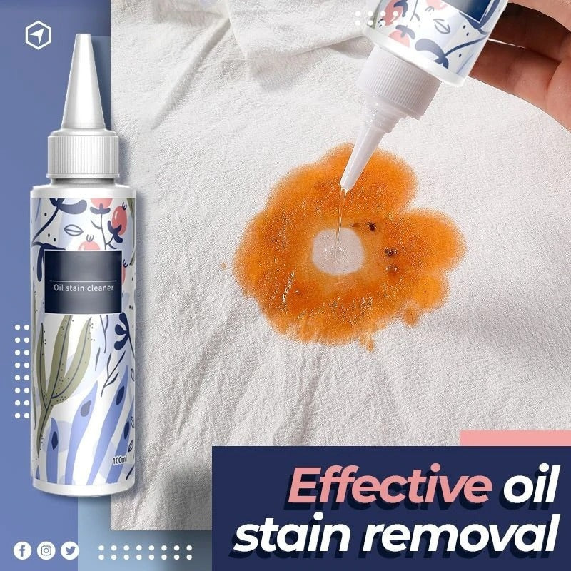Oil Stain Remover for Clothes Fast-Acting Fabric Spot Cleaner, 100ml